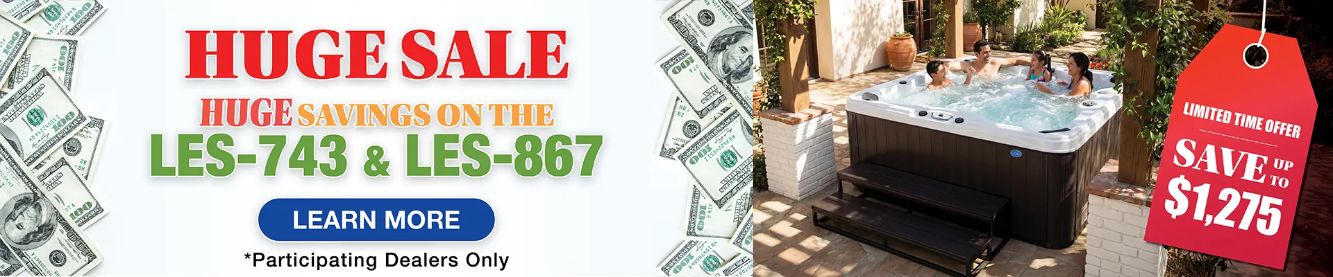 Calspas hot tub being used in a family setting - Sutherlin